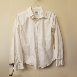 Brooks brothers white cotton shirt. Womens size 10.